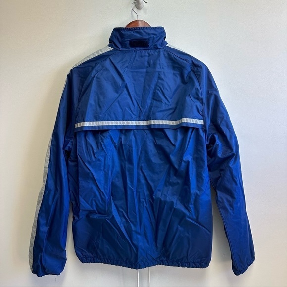Vintage 90s Windbreaker Navy Blue Unique Rare Men’s Size Large - Picture 3 of 5